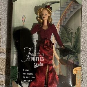Barbie Fabulous Forties Doll in Burgundy and Black